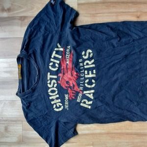 Johnson and motor x lucky brand graphic tee *VINTAGE*